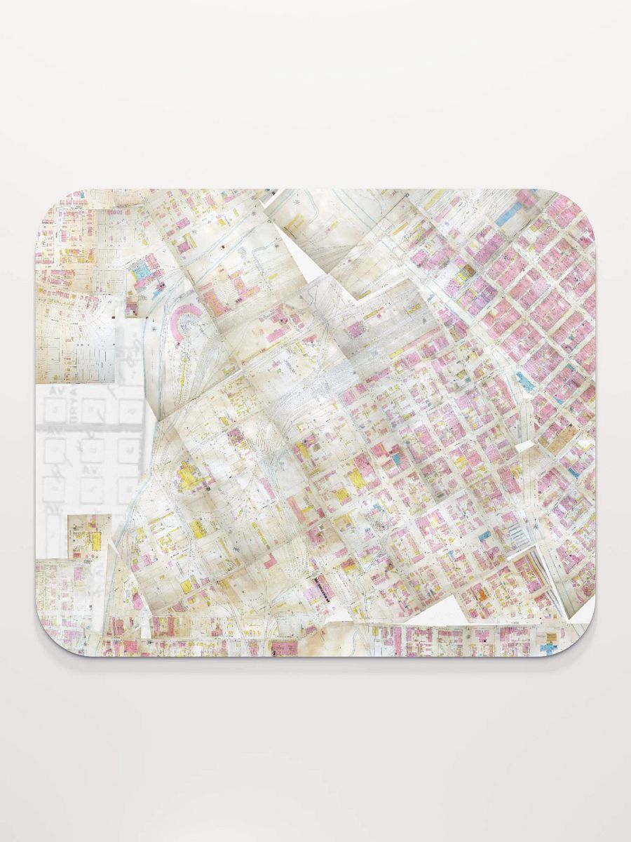 Auraria 1928 Map Mosaic Mouse Pad product image (2)