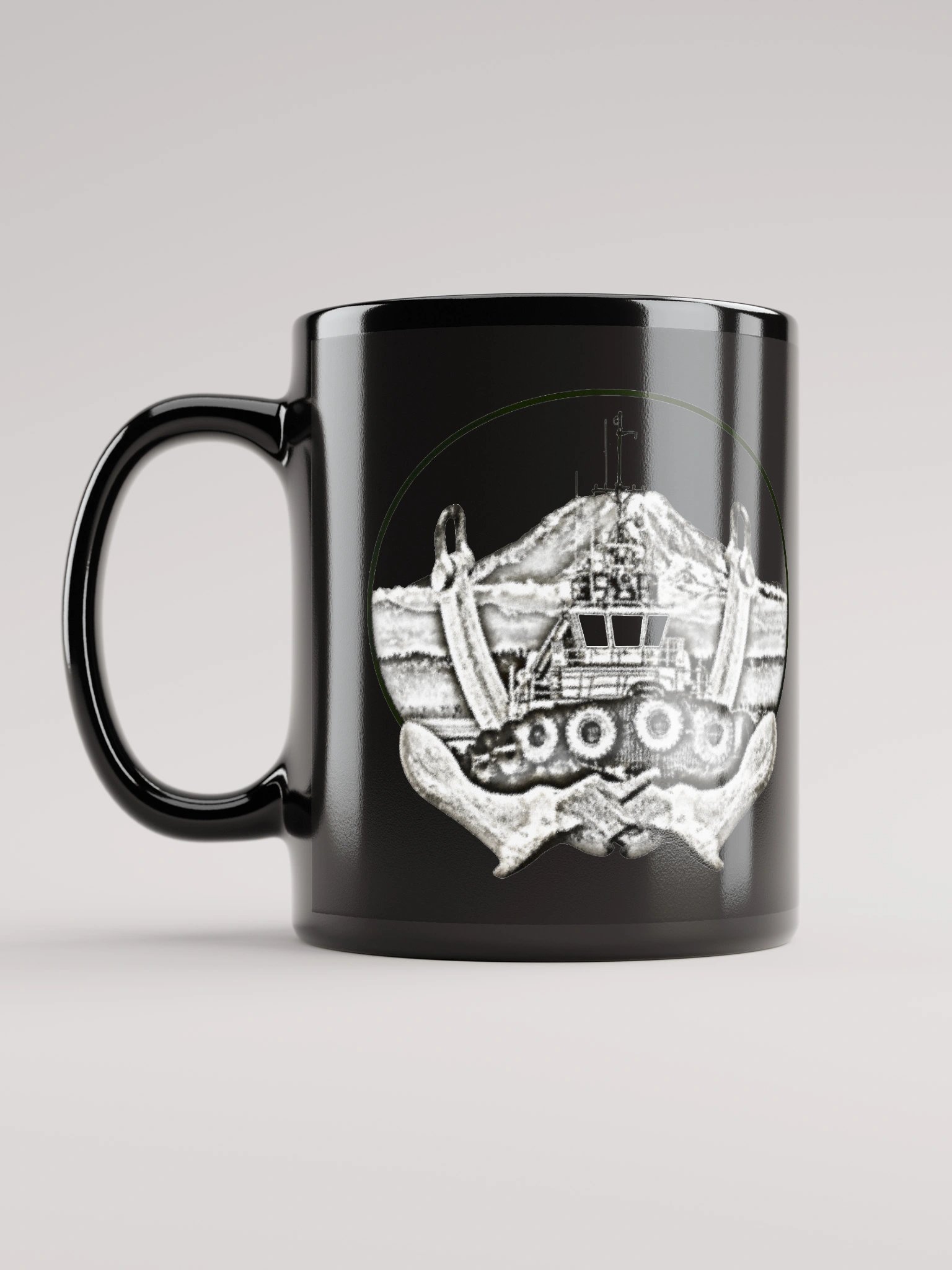 Twin anchor Mount Rainier Marshall Foss - Ancher Tug Mug 11oz & 15oz product image (6)