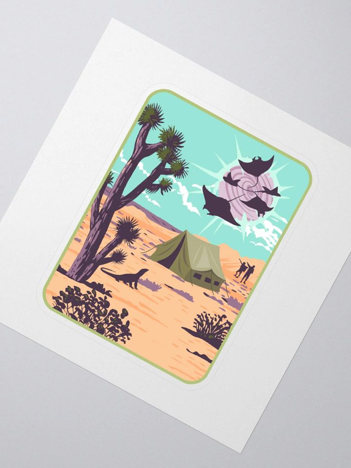 Manta Ray Desert Wormhole Kiss Cut Stickers product image (1)