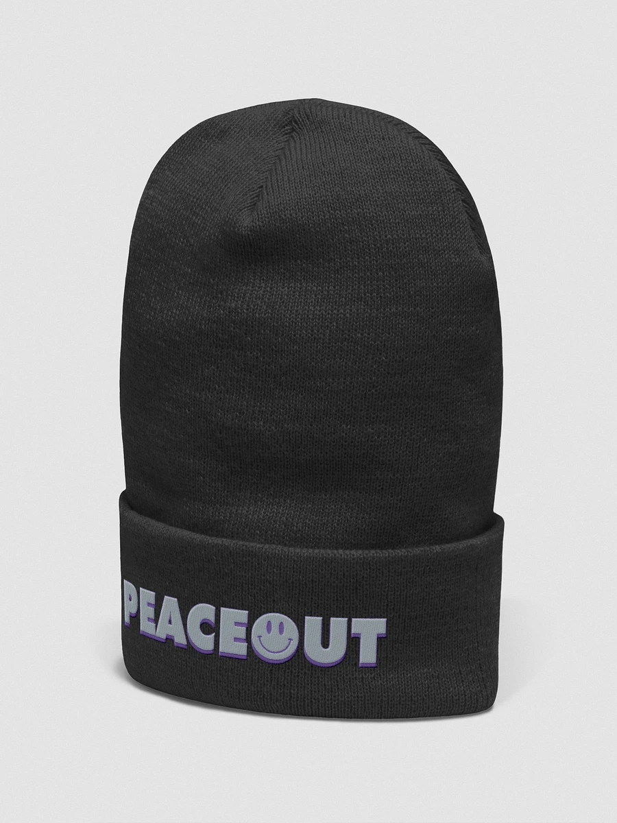 Peace Out Smiley beanie product image (2)