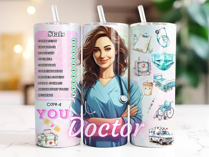 Doctor 20 oz Skinny Stainless Steel Tumbler - v1 product image (2)