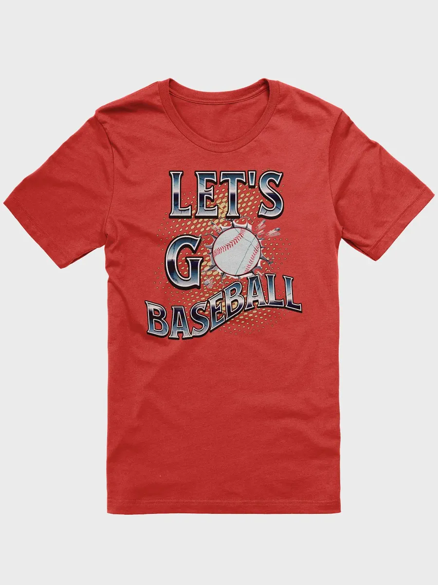 Lets Go Baseball Dynamic Typography T-Shirt product image (49)
