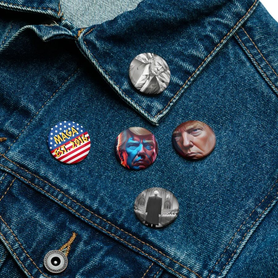 Patriotic Portrait Pin Set 5 product image (11)
