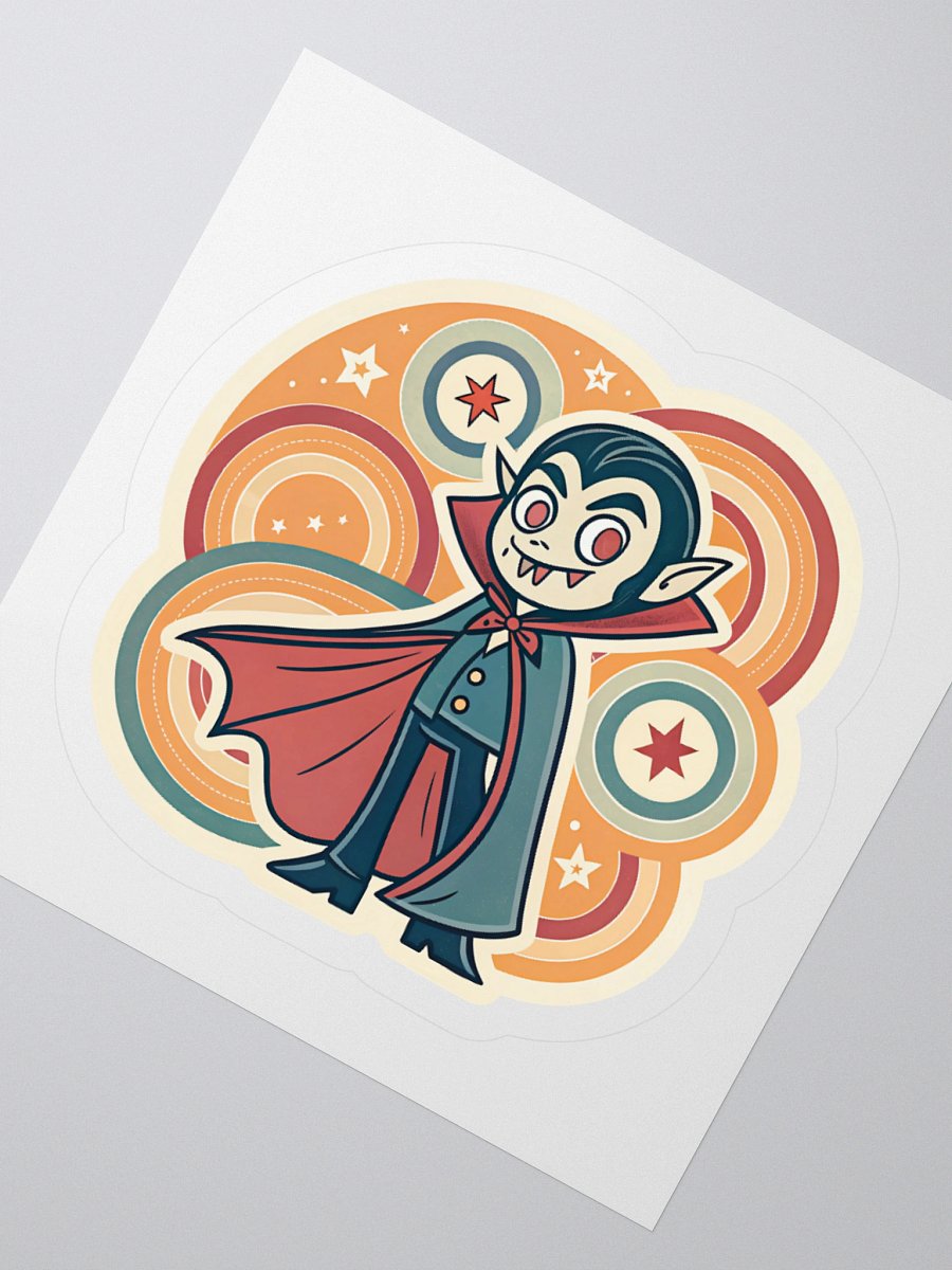 Retro Vampire Kiss Cut Stickers product image (6)