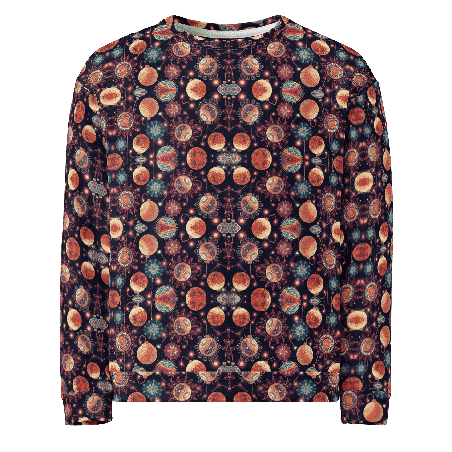 Psychedelic Chrismas Ball Print Sweatshirt product image (1)