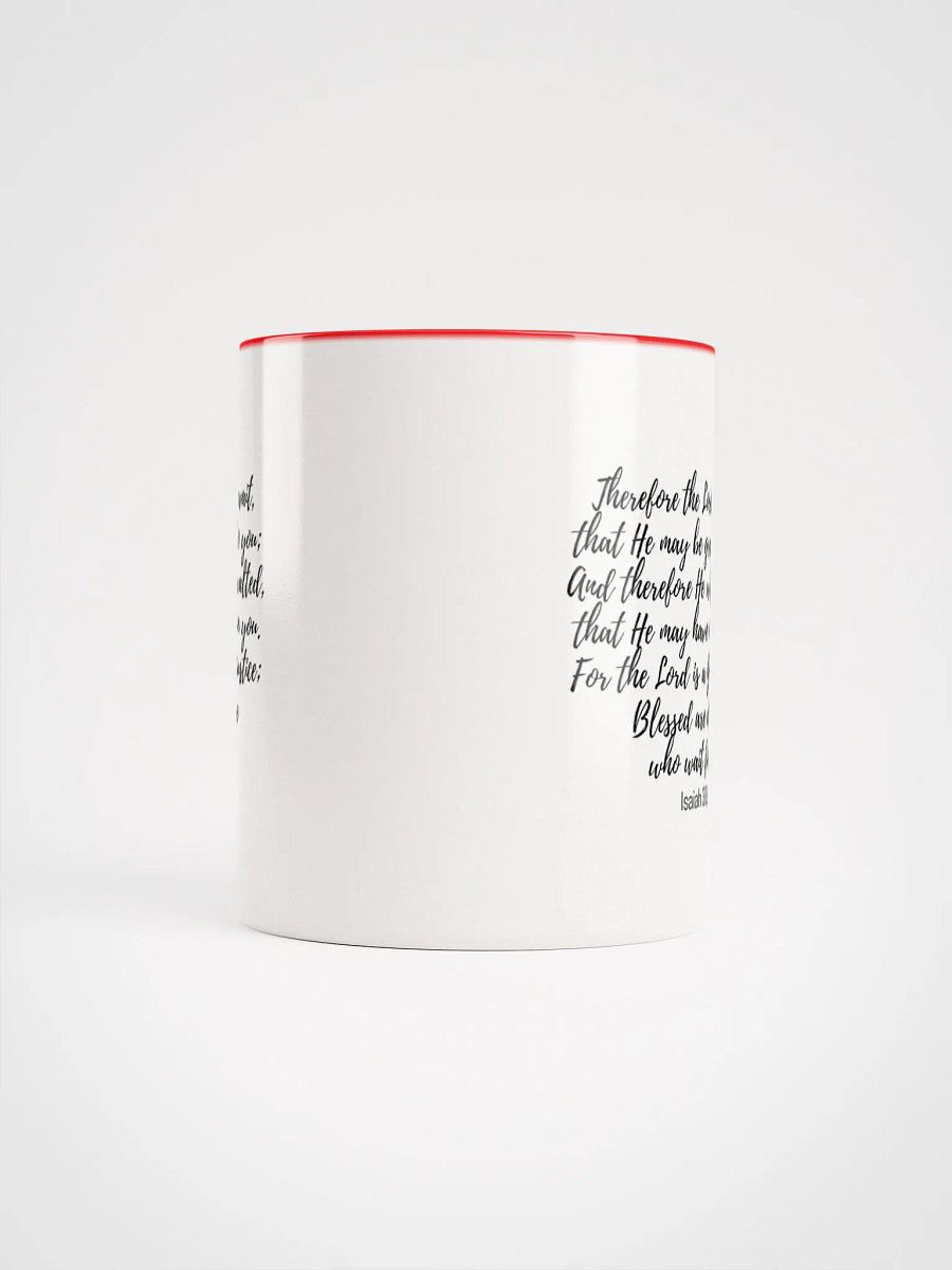 The Lord Will Wait, That He May Be Gracious To You Isaiah 30:18 Two-Tone Mug 11/15oz product image (5)