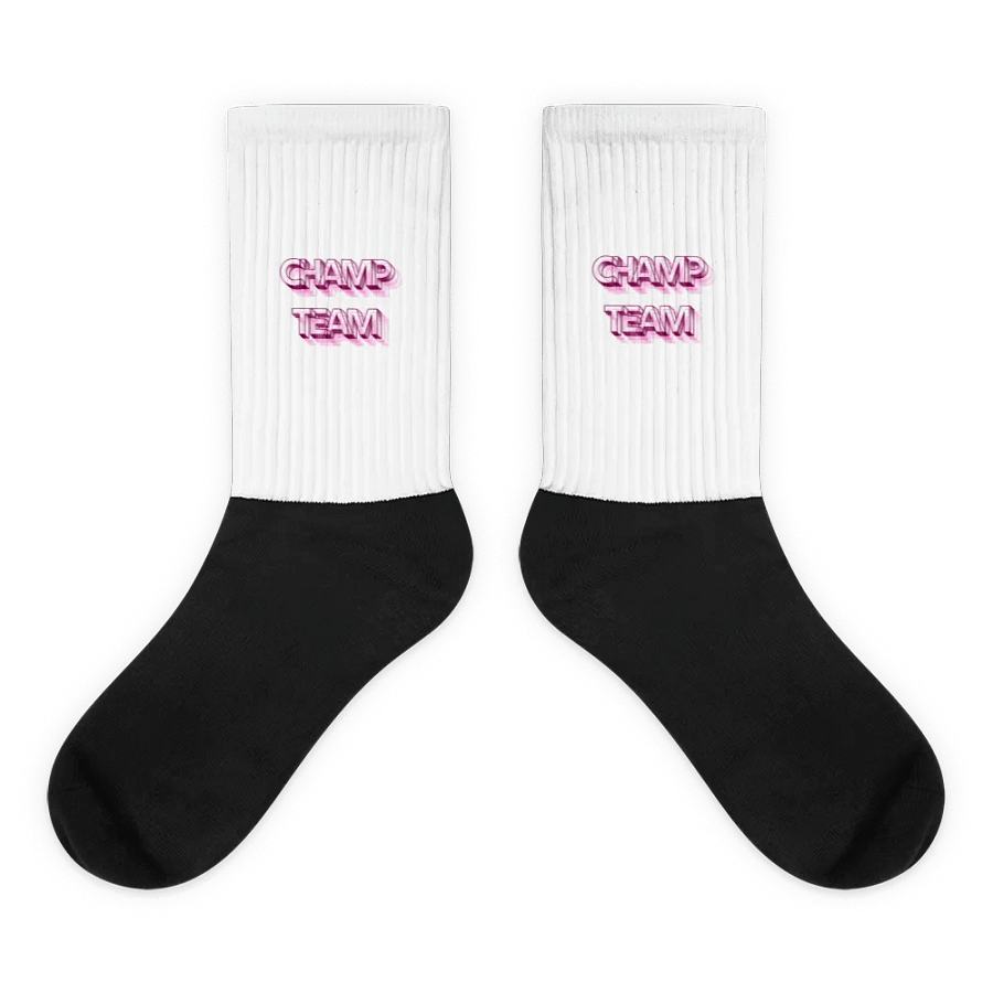 CHAMP TEAM Black Foot Sublimated Socks product image (1)