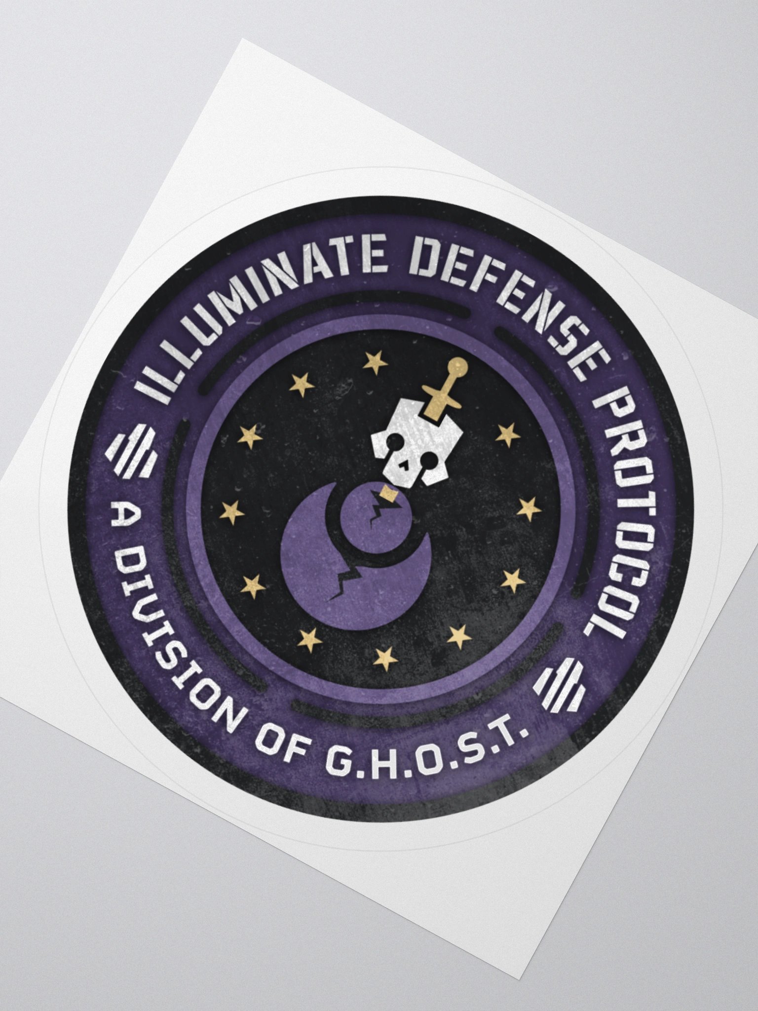 Illuminate Defense Protocol Textured Sticker product image (6)