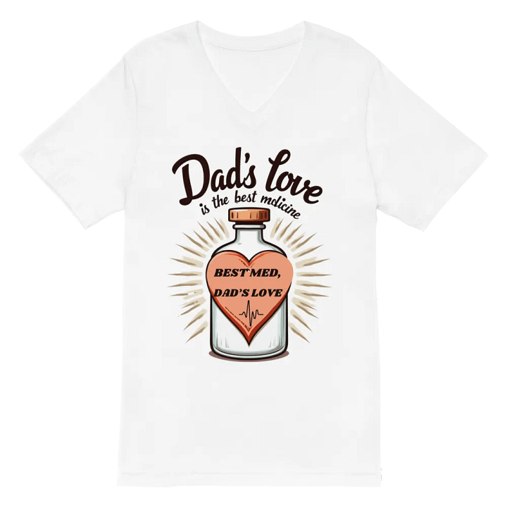 Dad's Love Medicine V-Neck Tee product image (2)