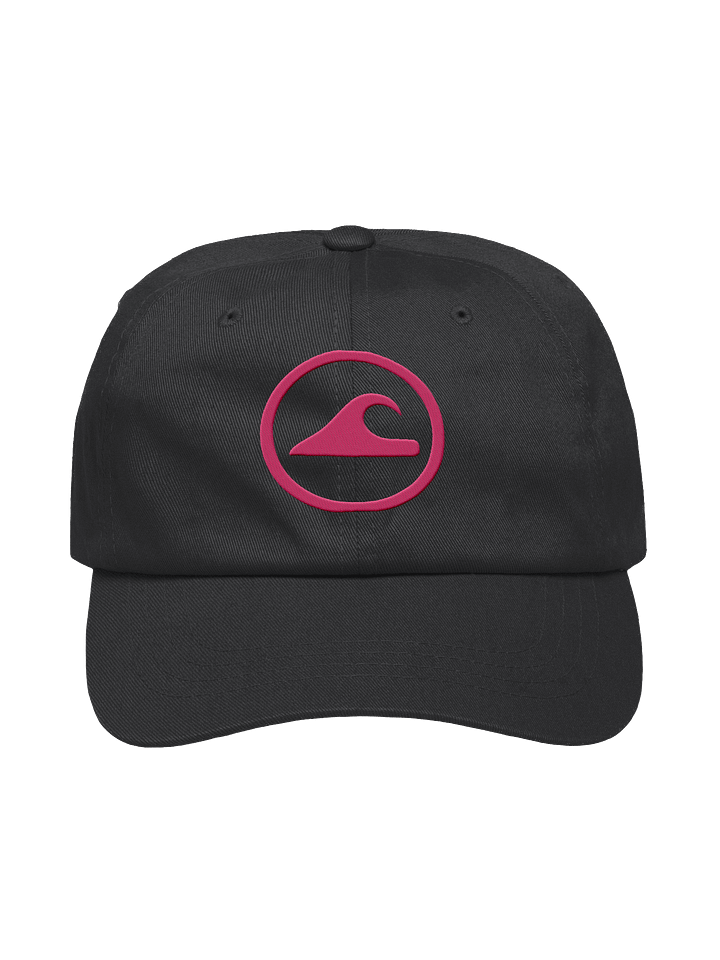 Embroidered Wave Rider Dad Hat (Flamingo) product image (1)