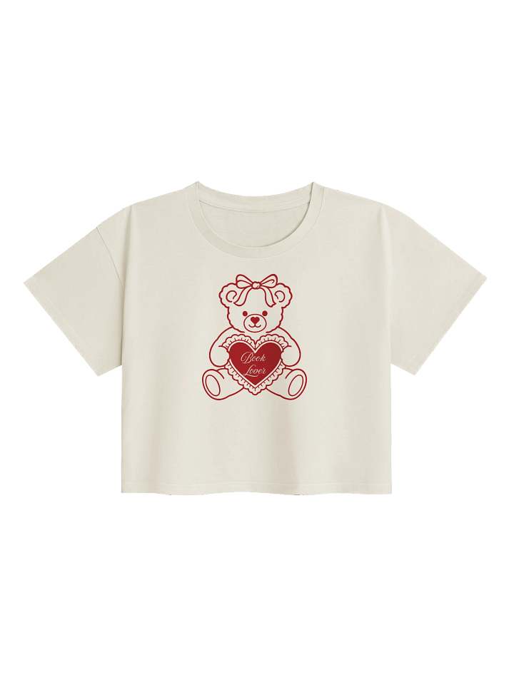 Book Lover Teddy Crop Top product image (1)