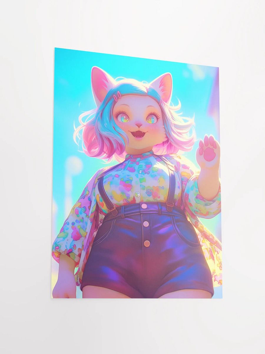 Whimsical Feline Wave Poster product image (5)