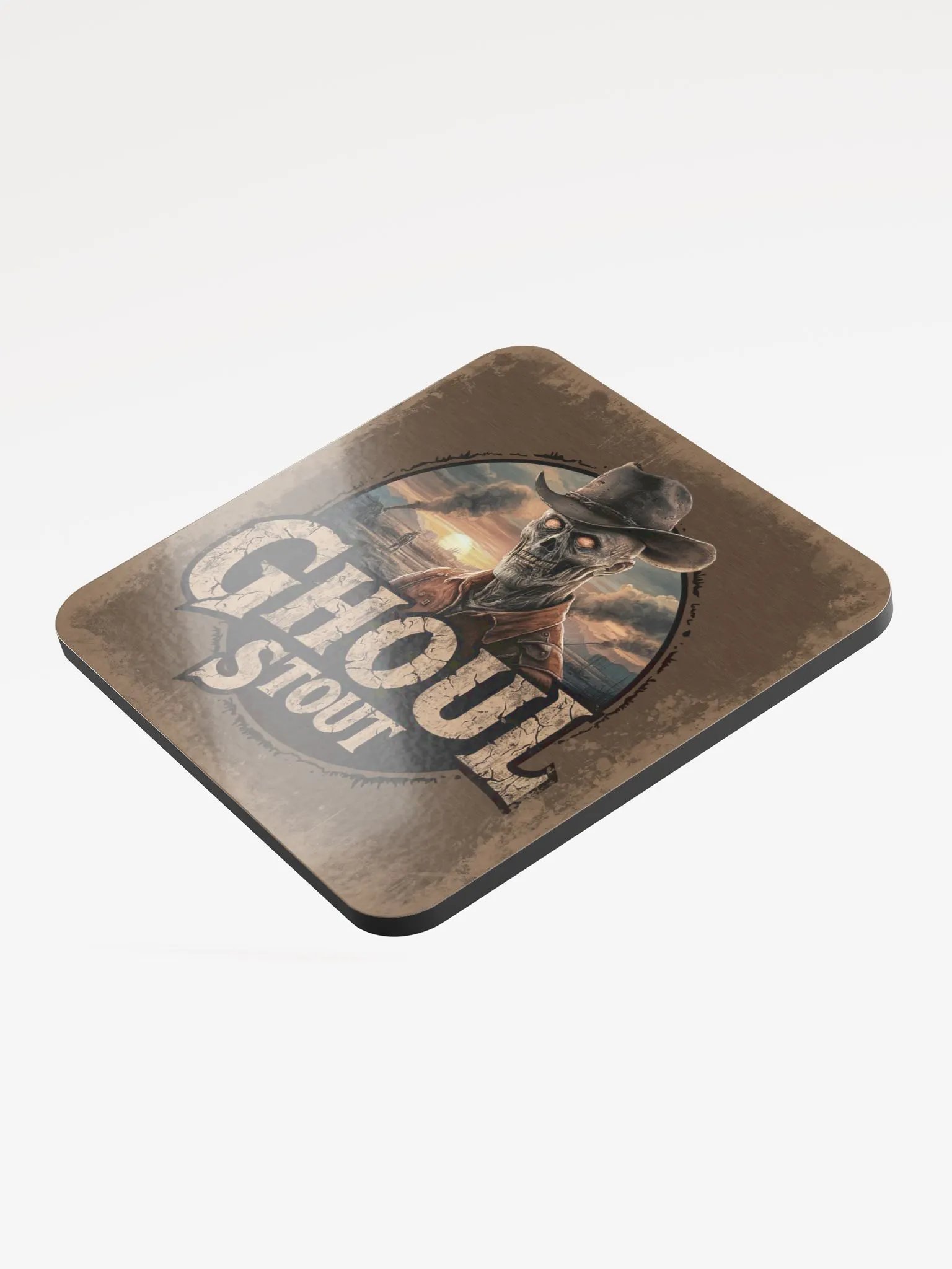 Ghoul Stout - Glossed Cork Coaster product image (4)