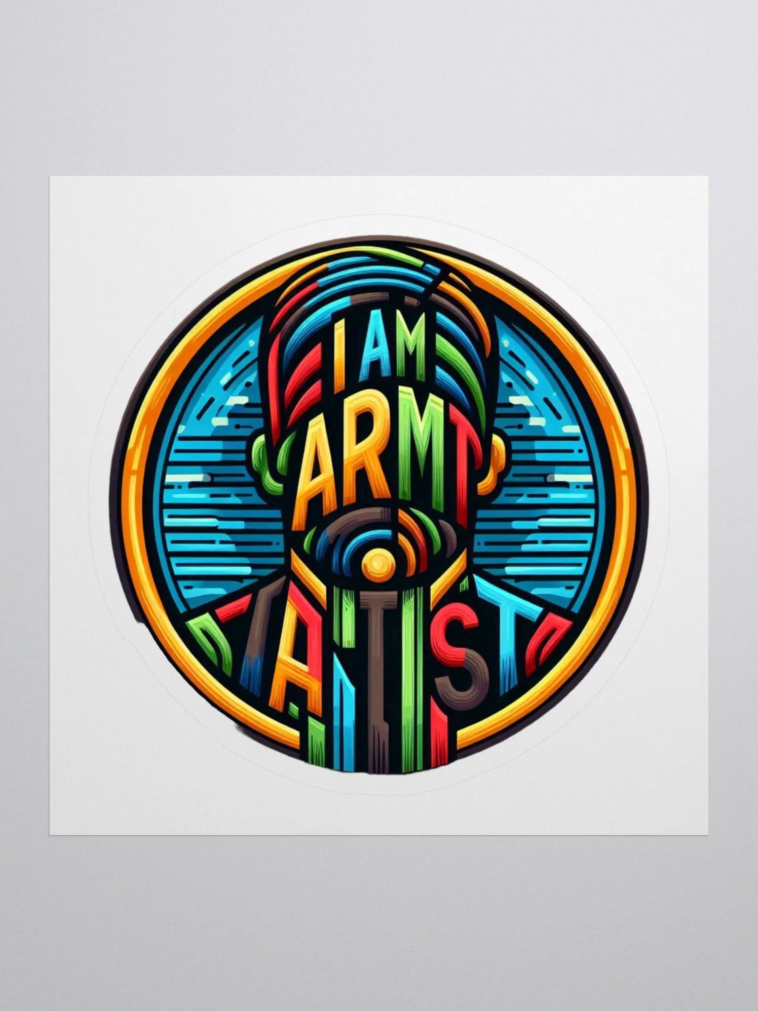 I AM ARTIST Abstract Sticker Set product image (1)