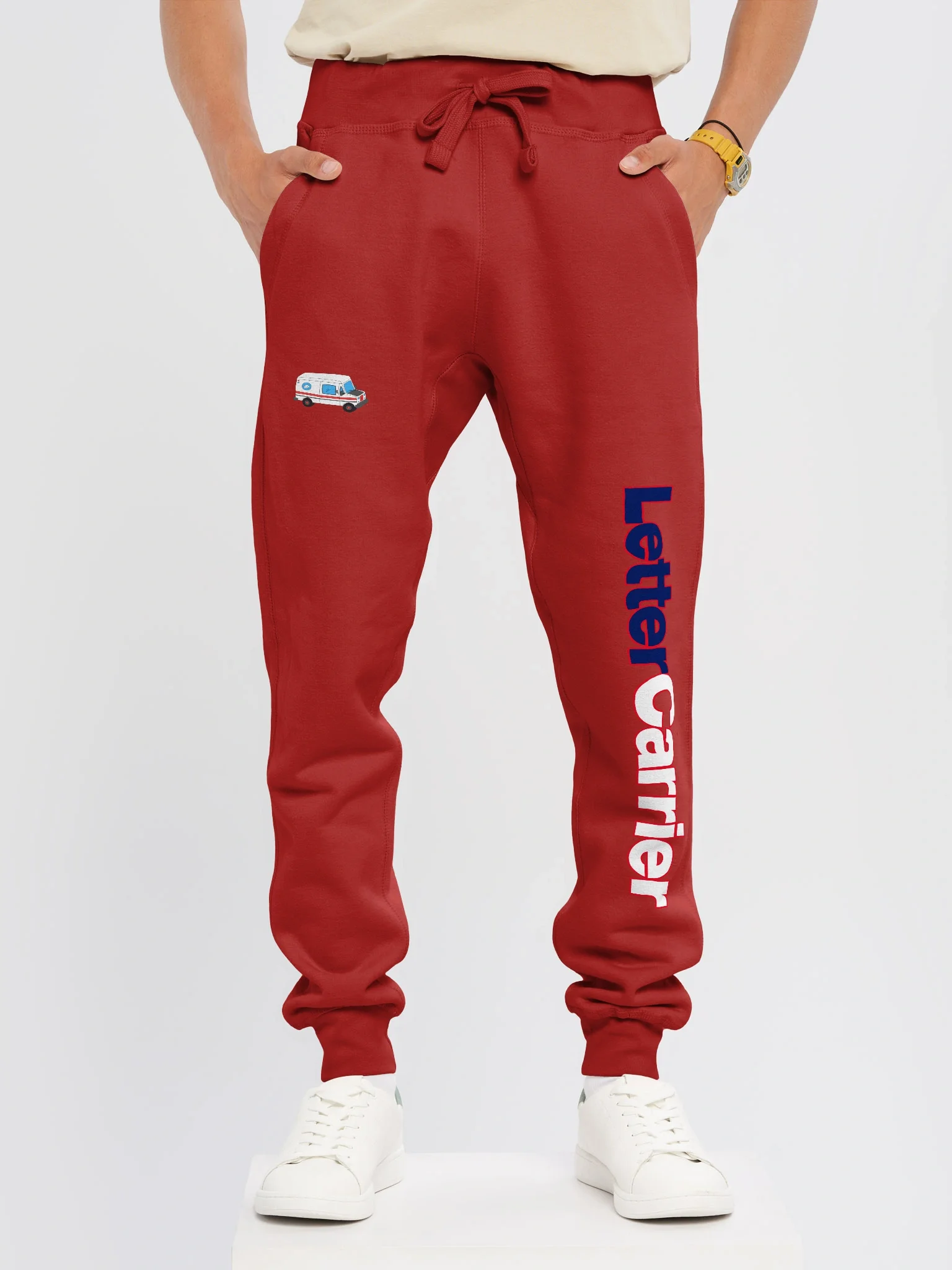 The "Letter Carrier" LLV Joggers (RED) product image (3)