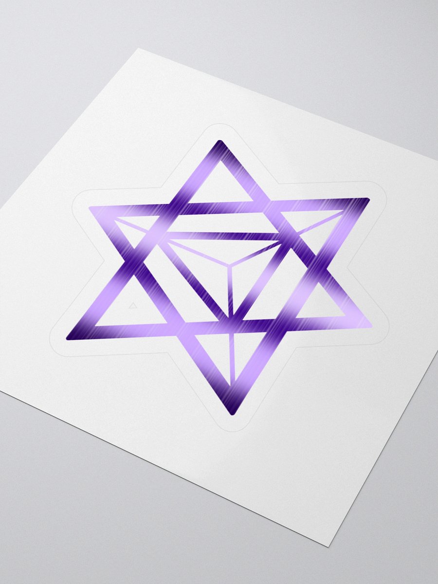 Merkaba | Cosmic Symmetry Kiss Cut Stickers | Sacred Geometry product image (9)