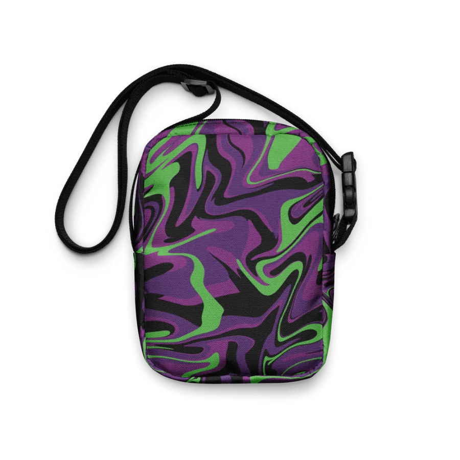 Purple Lime Swirl Utility Crossbody Bag product image (4)