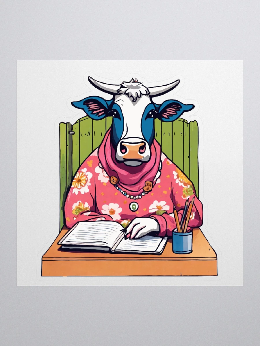 Journaling Cow Sticker product image (2)