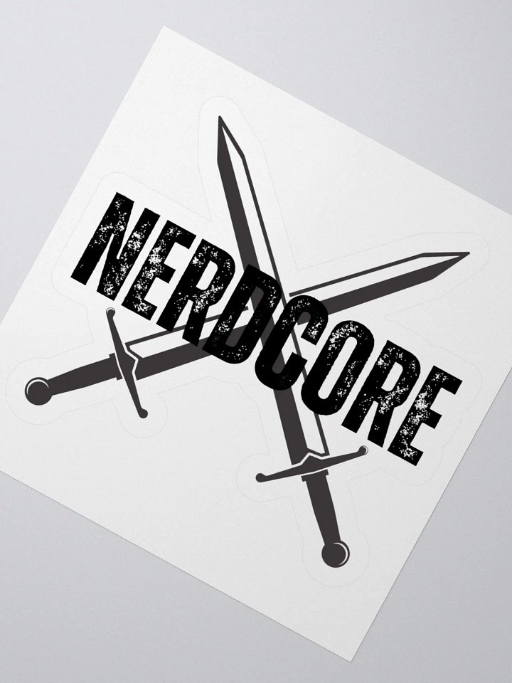 Nerdcore Big X sticker product image (6)