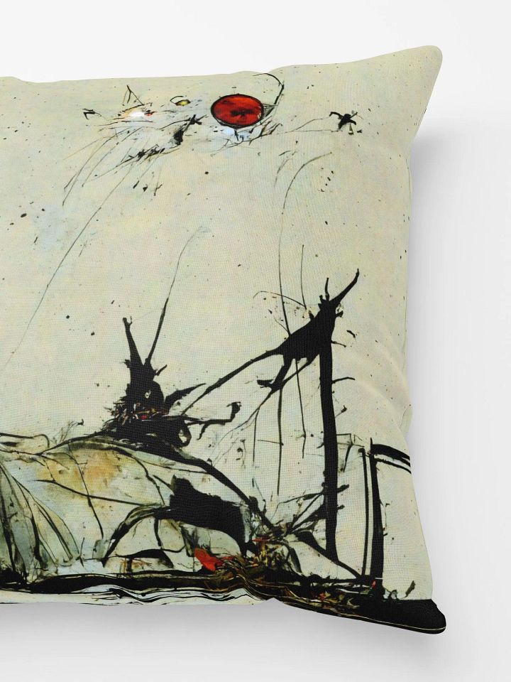ABSTRACT INK CAT PILLOW product image (4)