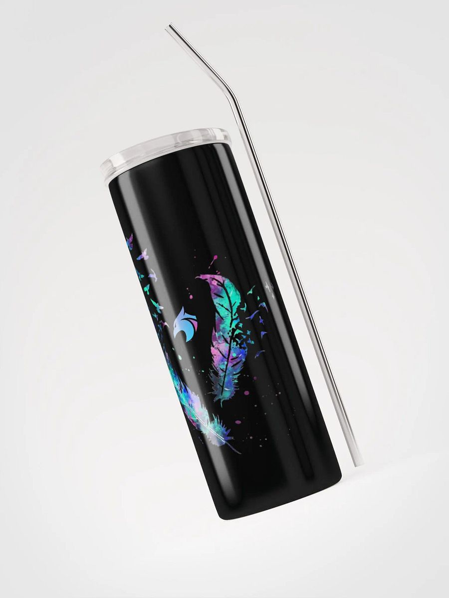 Black Tumbler Logo/Feathers product image (3)