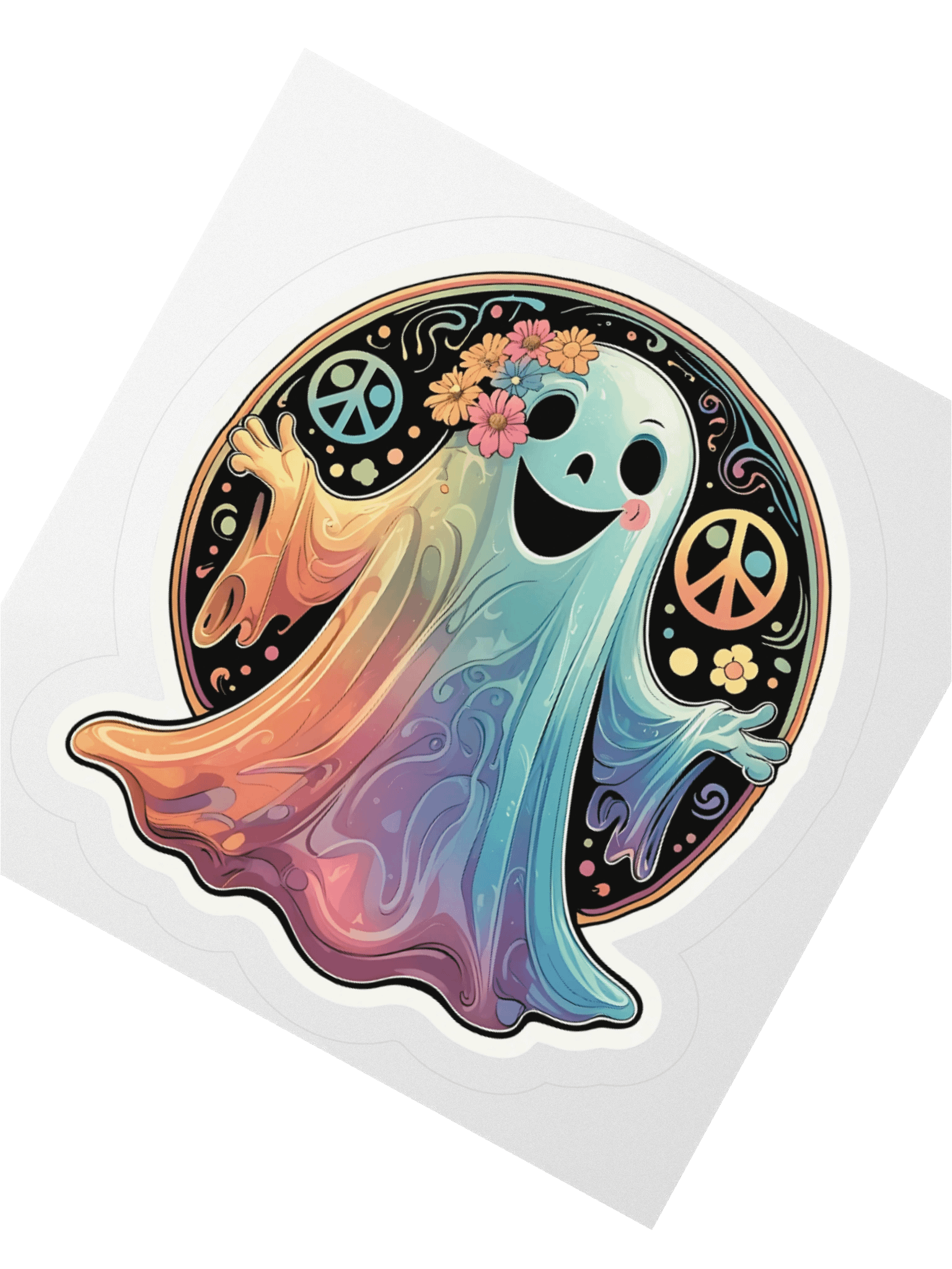 Hippy Ghost Vinyl Stickers product image (6)