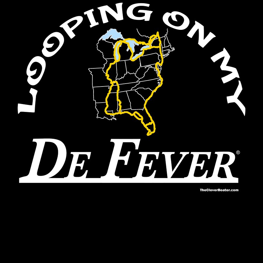 Looping On My DeFever - T-Shirt - Dark Shirt w/White Logo product image (5)