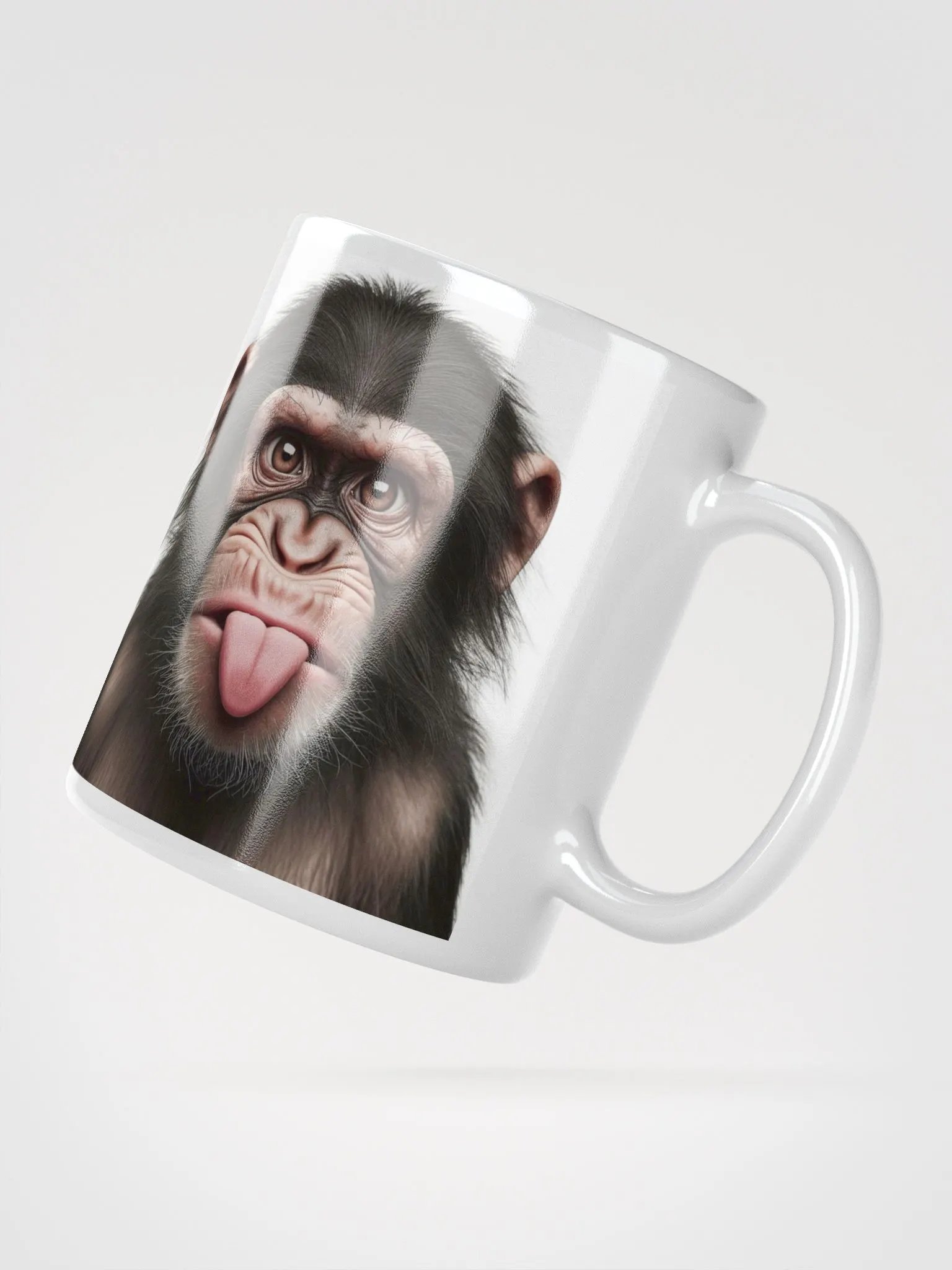 Rude Cheeky Chimp #Humorous Mug - White product image (2)