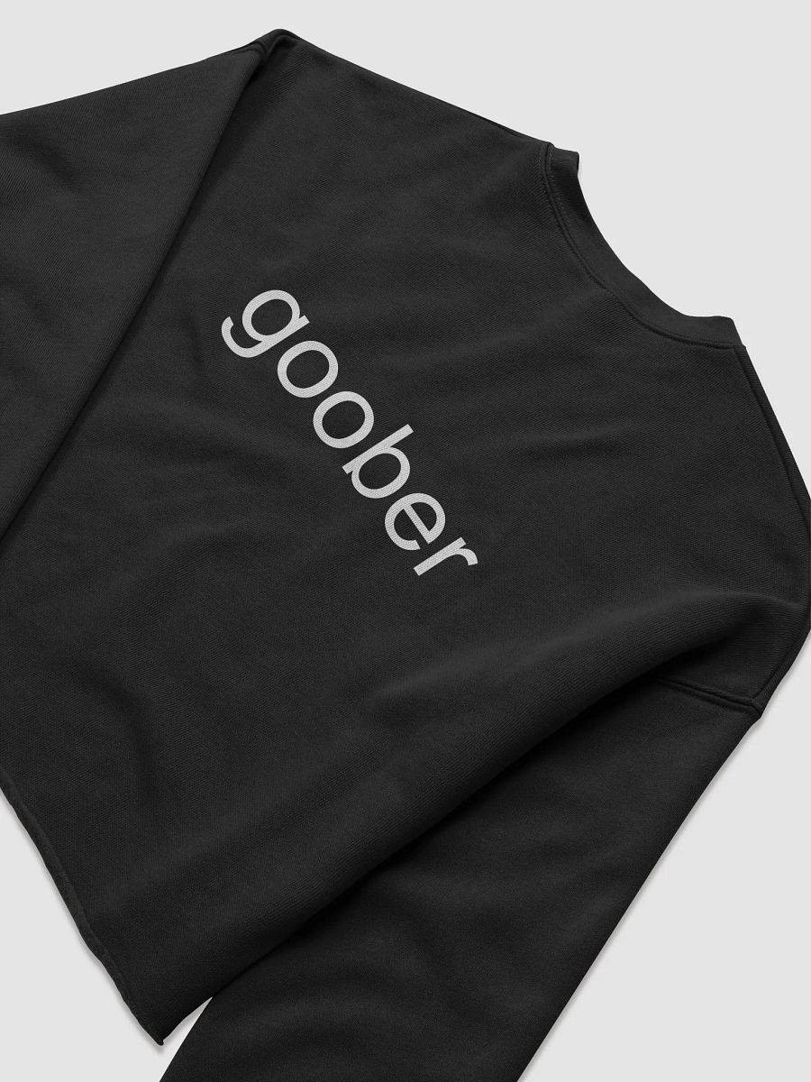 Goober (White Text) Embroidered Crop Top Sweater product image (36)