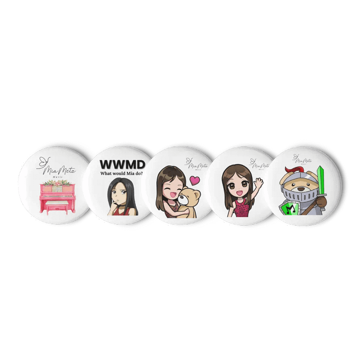 MiaMetzMusic Set of 5 Pins product image (2)