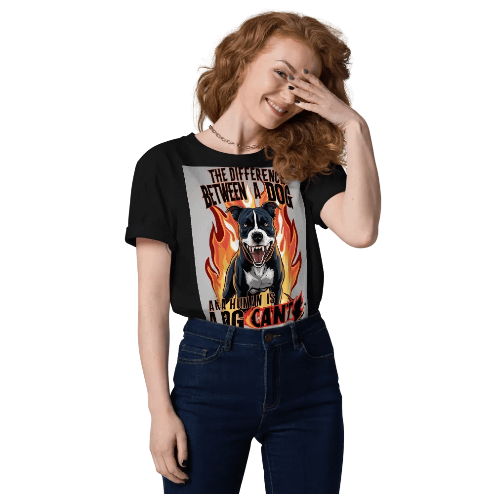 Flaming Love Dog Graphic T-Shirt product image (9)