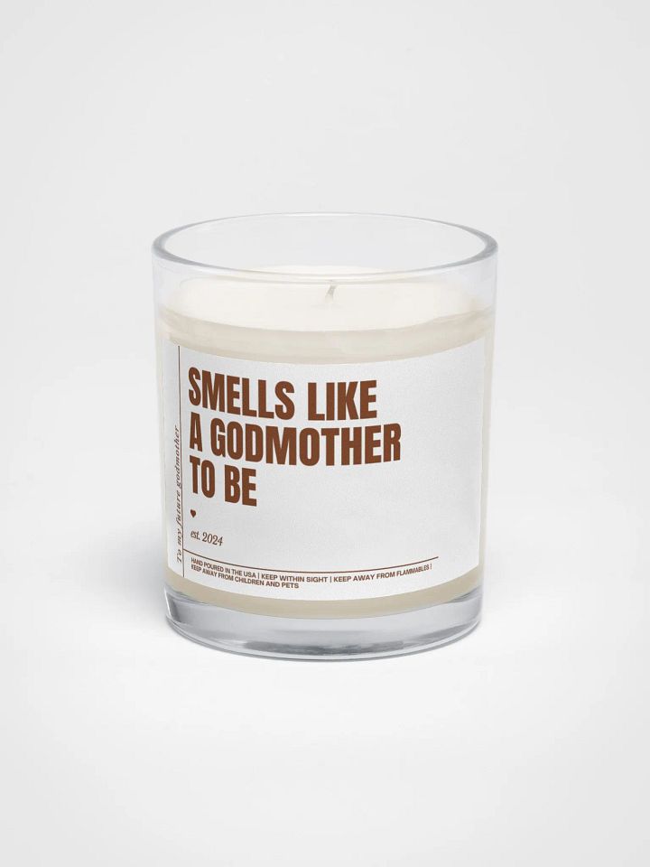 Simple elegant godmother proposal candle product image (2)