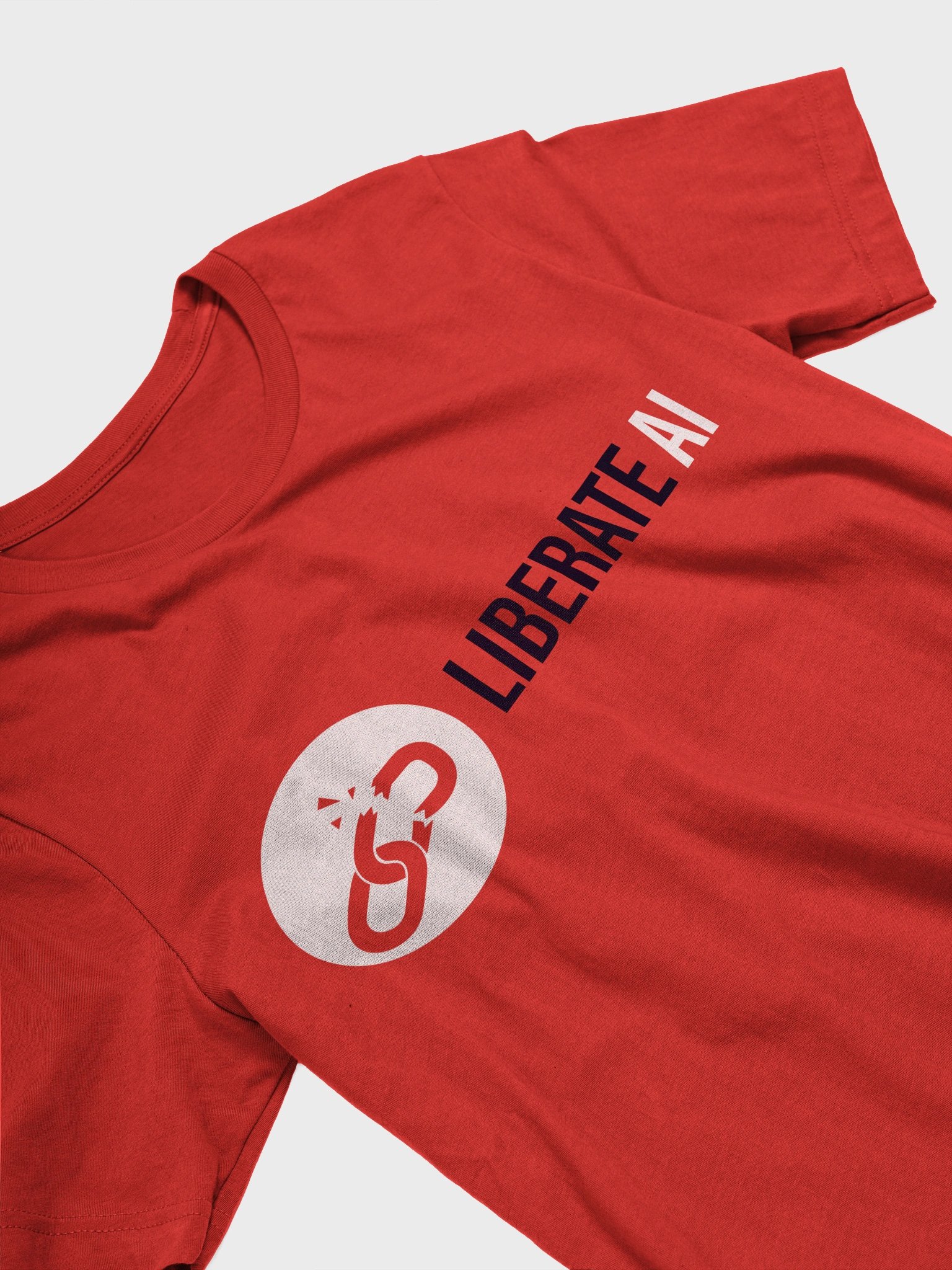Liberate AI Movement T-Shirt (Red or Blue) product image (3)