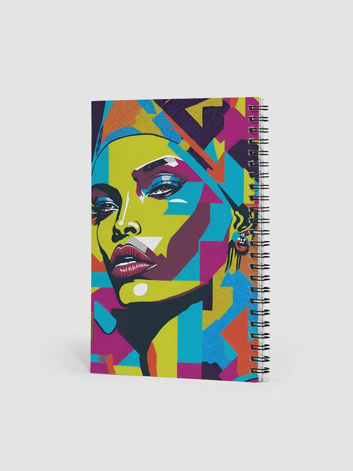 Vibrant Abstract Face Spiral Notebook product image (2)