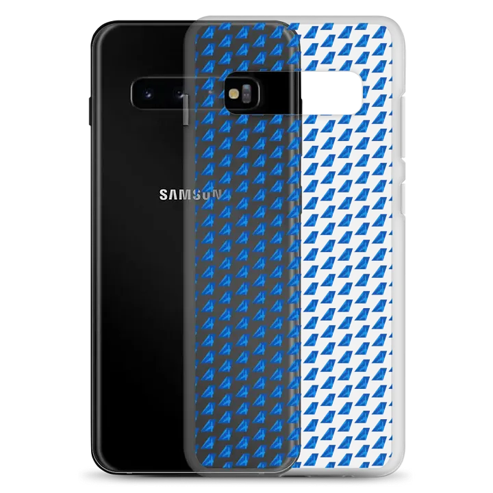Clear Case for Samsung® - Two-Tone Blue Tailfin Design product image (8)