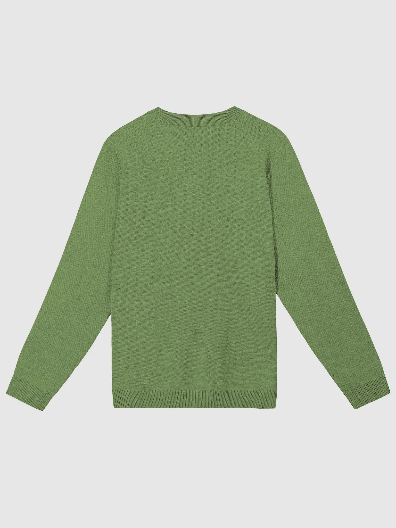 PLEASE DON'T MAKE ME TALK (duotone green) knitwear classic crewneck product image (6)