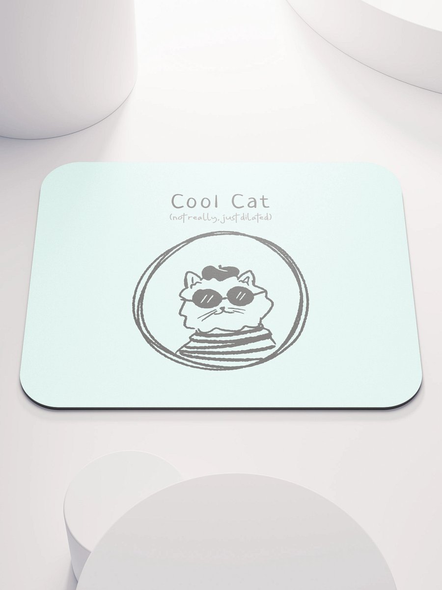 Dilated Cool Cat Mouse Pad product image (1)