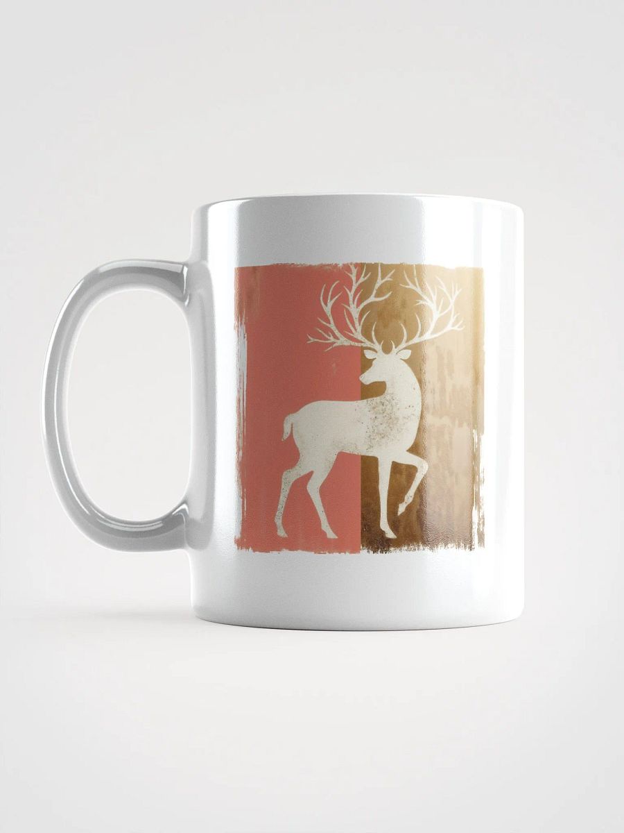 Holiday reindeer charm -white mug product image (11)