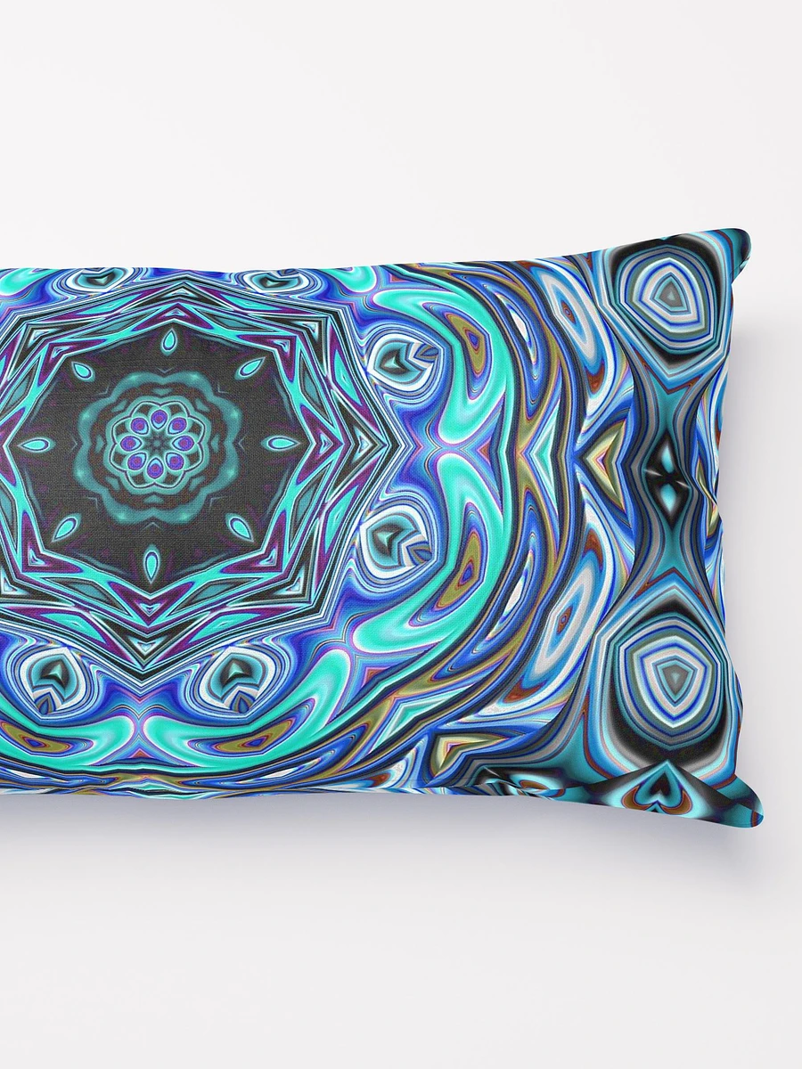Blue Swirl Kaleidoscope Throw Pillow product image (4)