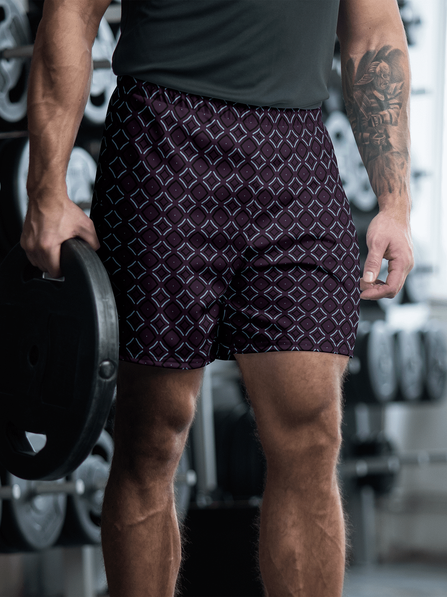 Bumble Delight Geometric All Over Print Unisex Athletic Long Shorts product image (2)