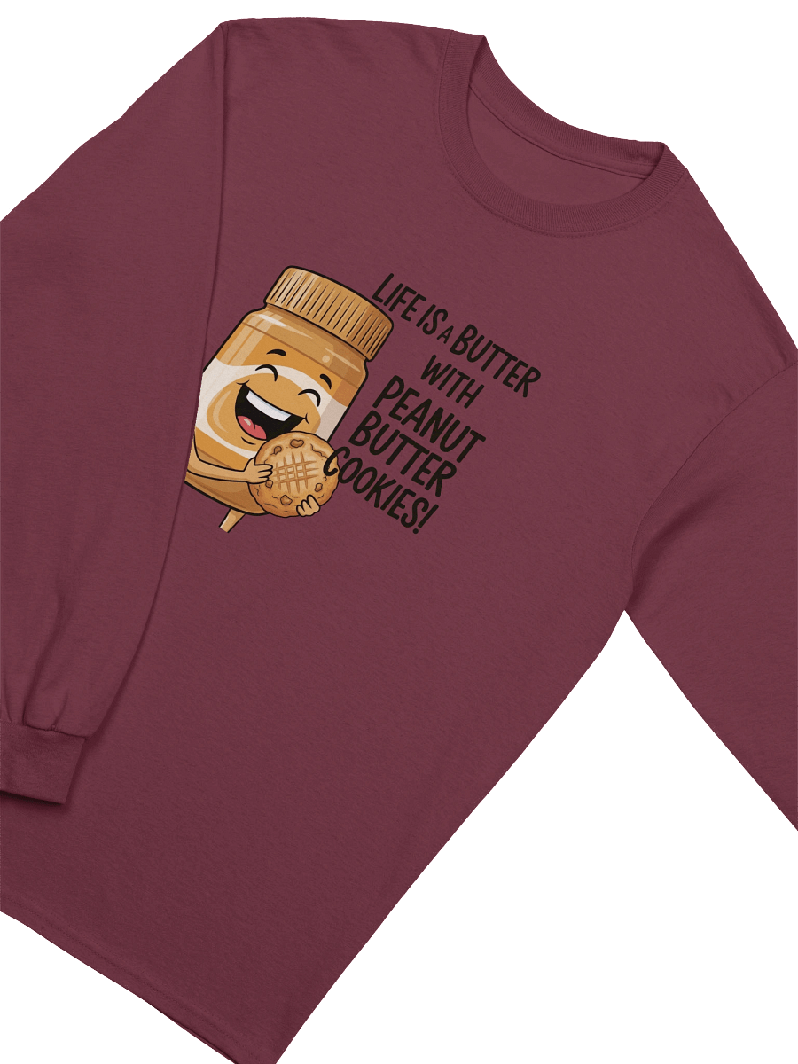 Happy Peanut Butter Jar Long Sleeve Tee product image (13)