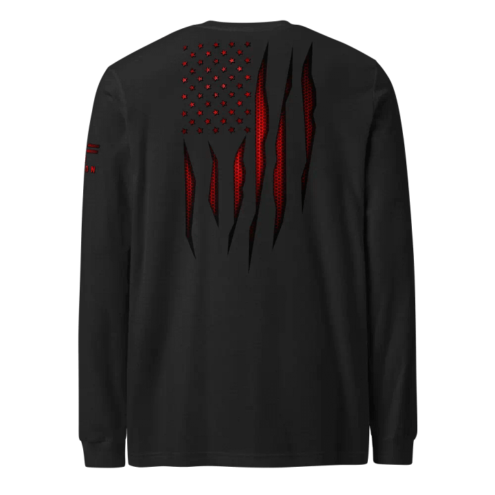 Red Carbon Onyx American Flag Long Sleeve product image (1)