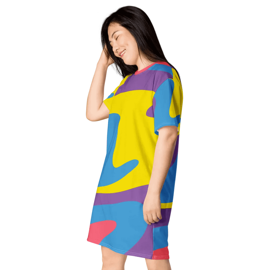 Watercolor Wonder T Shirt Dress product image (5)