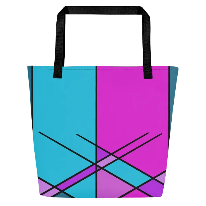 Symmetry In Shades Vibrant Geometric Design Tote Bag product image (1)