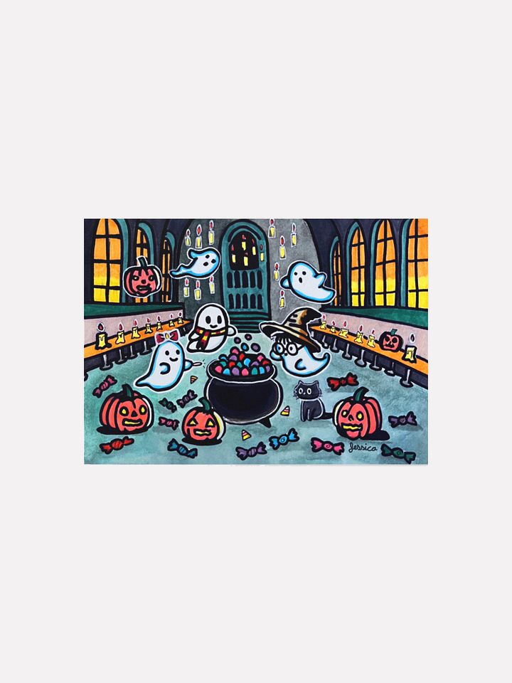 Enchanted Hall Feast Art Print product image (1)