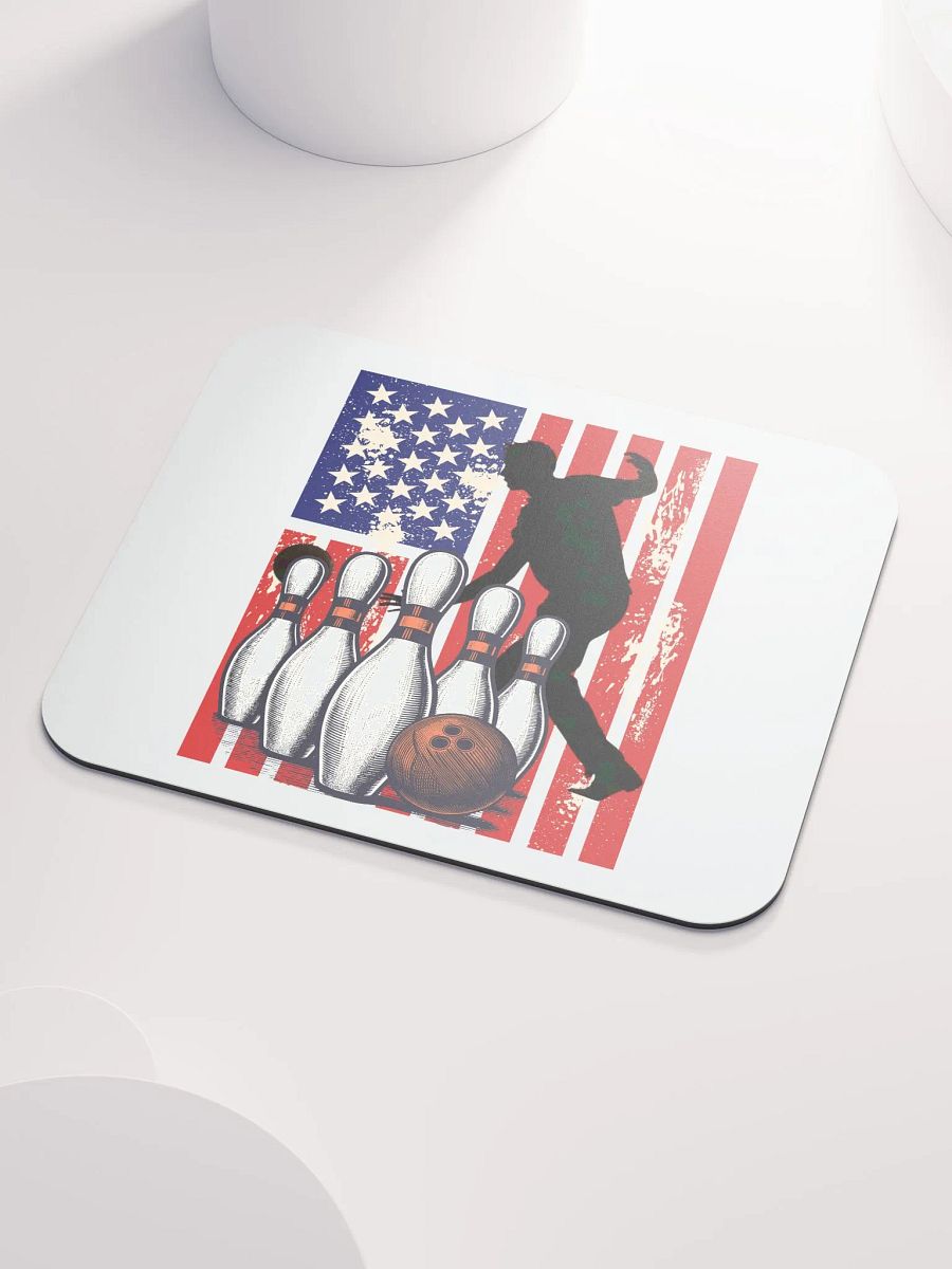 Flag American Bowling Strike 'n' Stripes Mouse Pad product image (3)