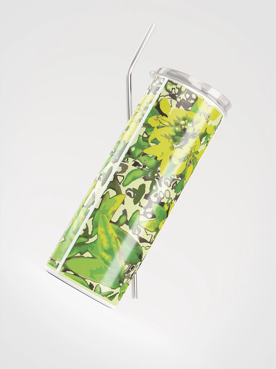 Miniaday Designs Green and Yellow Nature Stainless Steel Tumbler product image (4)