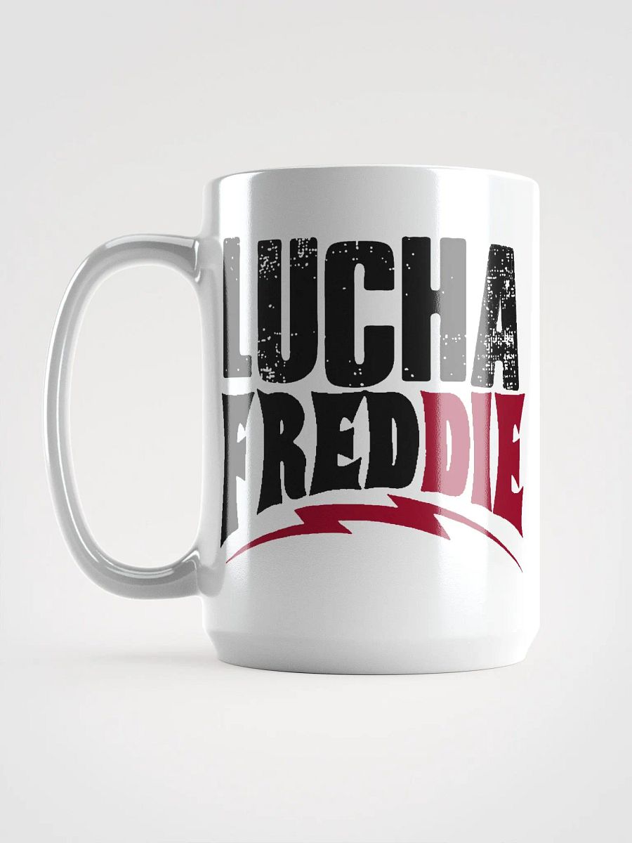 LuchaFredDIE logo mug reg product image (6)
