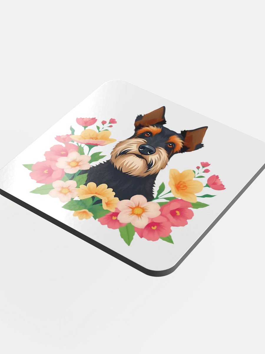 Floral Airedale Terrier Cork Coaster product image (4)