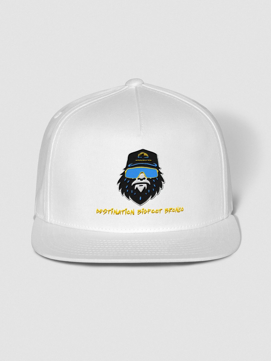 Bigfoot White Snapback 100% Cotton Twill – Bigfoot Logo Edition product image (1)